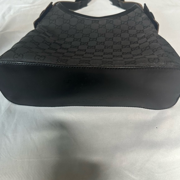 Authentic Gucci Black Patterned Hobo Bag - Picture 3 of 15